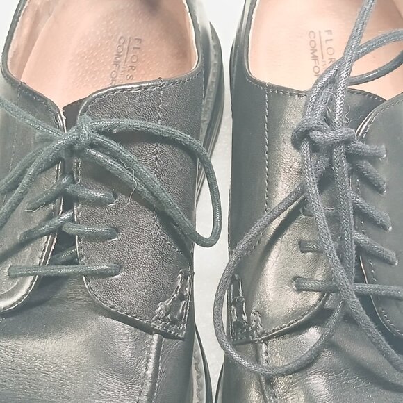 Florsheim Imperial Black Leather Cap Toe Oxfords 10 D Comfortech EUC - Picture 7 of 13